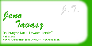 jeno tavasz business card